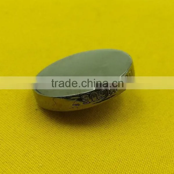 25mm Side Logo Flat Face Metal Shank Button -- MJ2638 photo-2