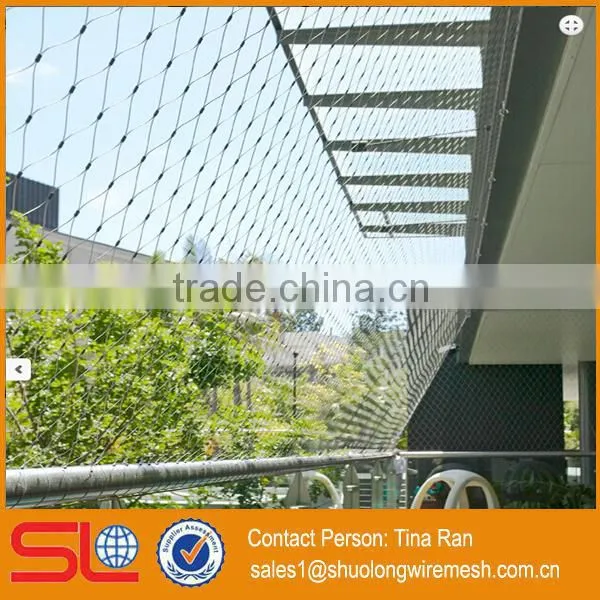 2mmx50mm Stainless Steel Rope Mesh Green Wall photo-3