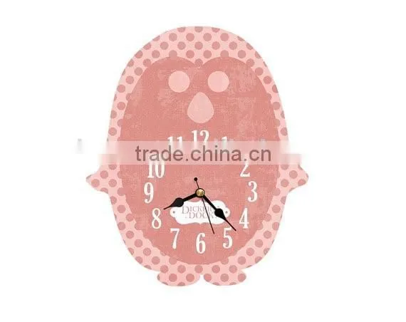 2015 Newest Penguin Style Wooden Wall Clock photo-2