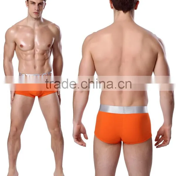 Wholesale OEM Manufaturer Men Pure Cotton Spandex Boxer Briefs The Big Silver Men's Underwear photo-5