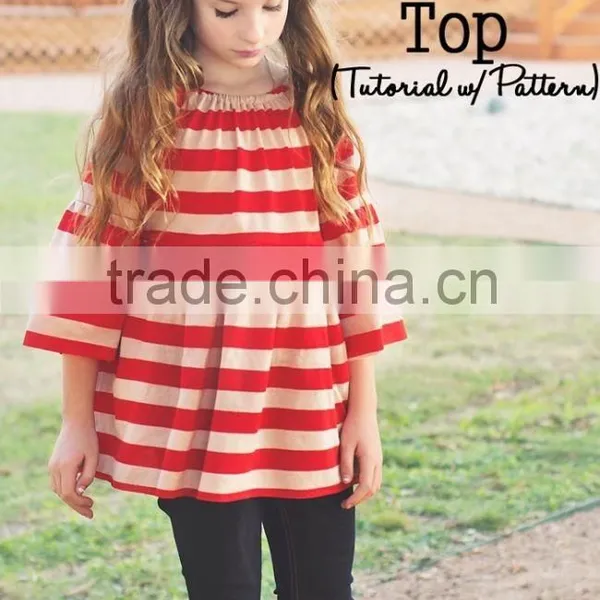 100% Cotton Baby Summer Spring Girls Blank Ruffle Sleeve t Shirt White Ruffle Shirt for Little Girls photo-4