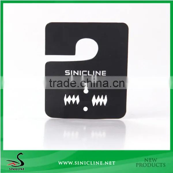Sinicline Custom PVC Hang Tag for Jewelry With Silver Logo Stamped photo-5