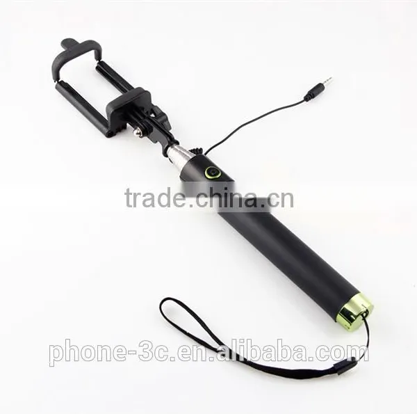 Most Popular Extendable Selfie Stick, Cable Selfie Stick Wired Monopod for IOS Android Smart Phone With CE, Rohs photo-5