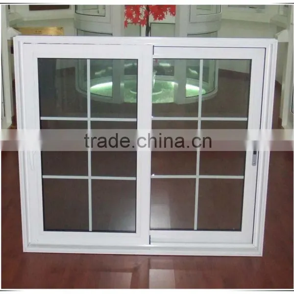 Anti-aging Nonflammable PVC Profile Tempered Glass Sliding Window photo-3