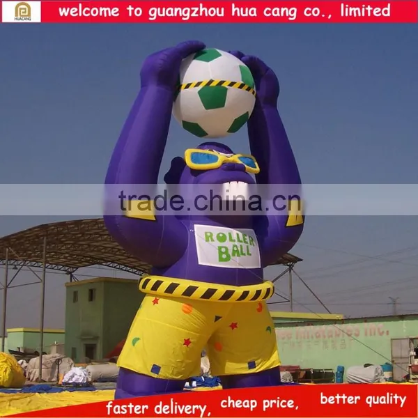 Cheap Inflatable Sasquatch Cartoon, Inflatable Orangutan, Inflatable Cartoon for Advertising photo-2