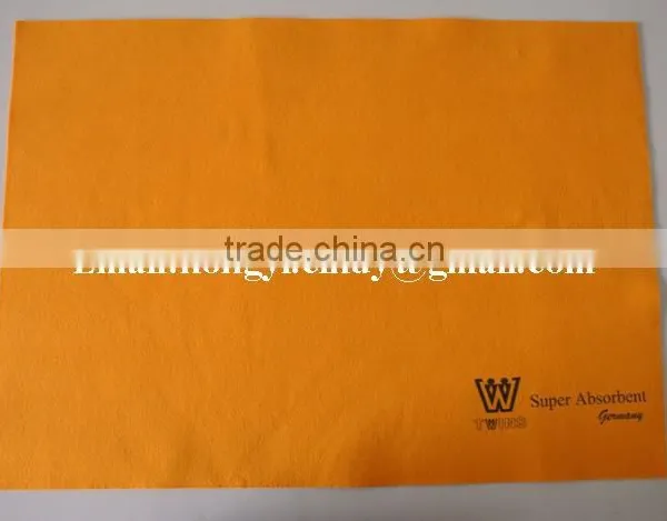 Logo Printed Super Water Absorbent Nonwoven Fabric Floor Cleaning Cloth ( Viscose/polyester) photo-4