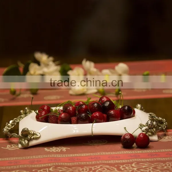 Bone China Ceramic Square Plate L:12"