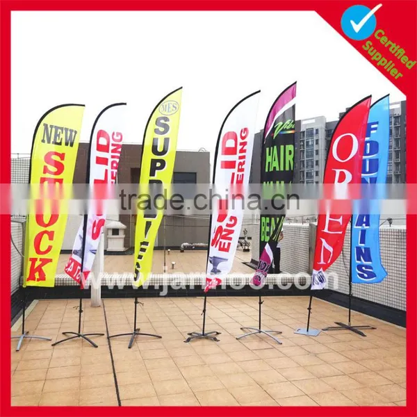 Promotional 110g Knitted Polyester Feather Banner Sail Banner photo-4