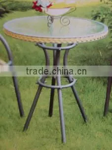 Outdoor Furniture Rattan Table With Different Table Top photo-5