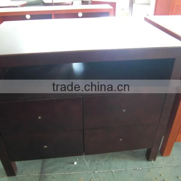 wooden lcd tv table mount for hotel furniture