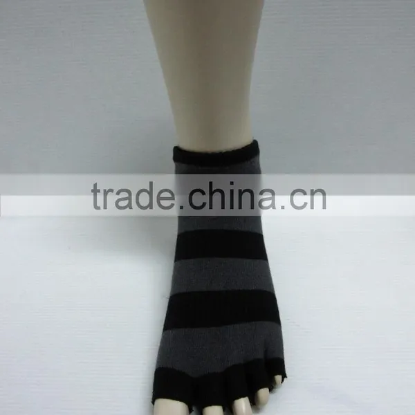 Grey/ Black Custom Anti Slip Yoga Socks