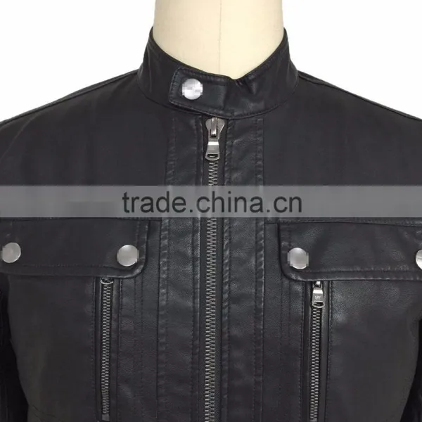 Men PU Jacket Warm Outdoor Wear Clothing New Arrivals photo-3