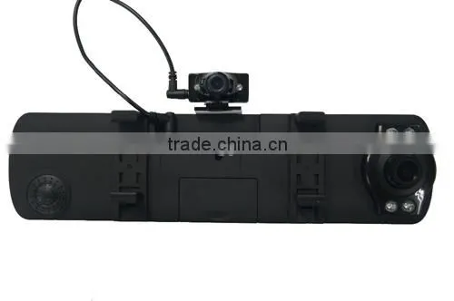 4.3" TFT LCD Screen Dual Lens Car Rearview Mirror Car Video Recorder photo-3