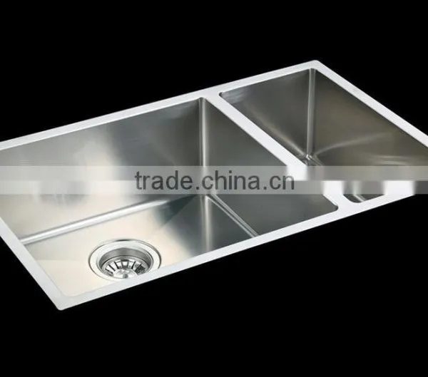 Stainless Steel Undermount Topmount Double Kitchen Sink Made in China photo-3
