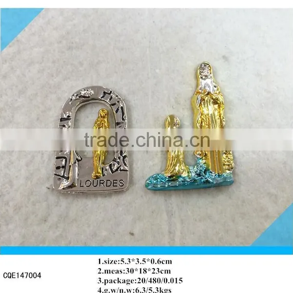 Our Lady Of Lourdes Metal Fridge Magnet photo-3