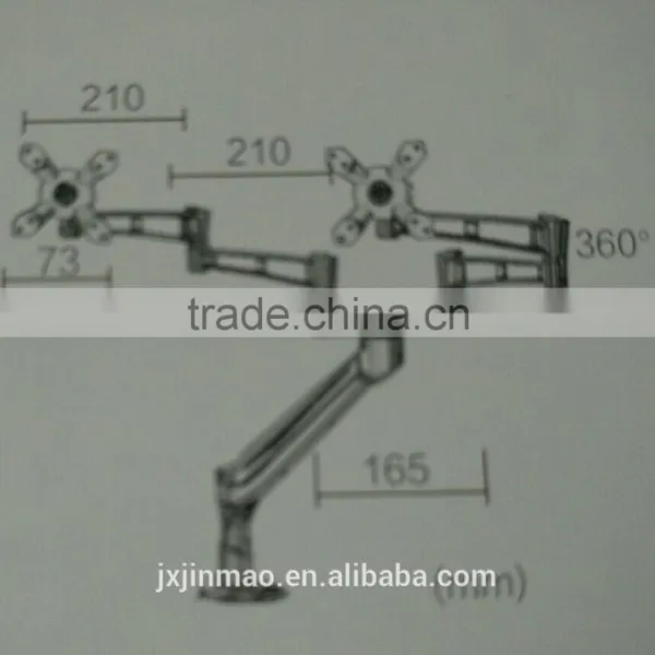 Jiaxing Factory Supply Gas Cylinder Desktop Monitor Arms for Office Use photo-6
