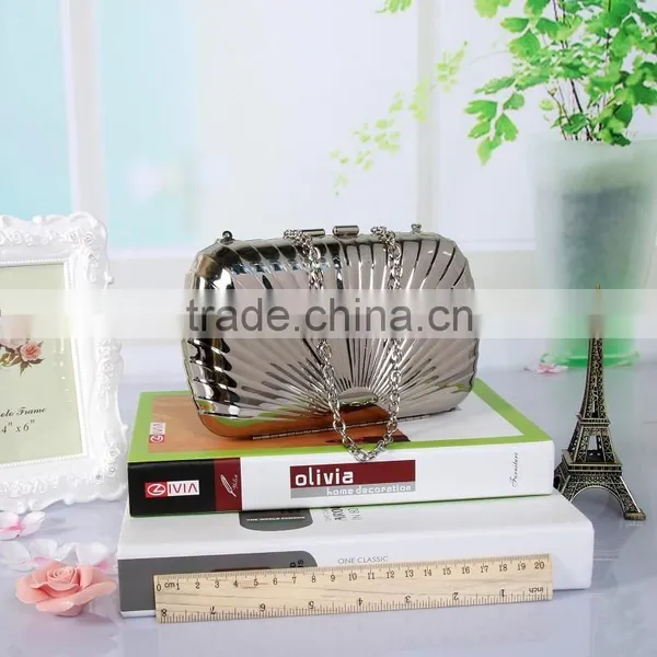 Hard Case Evening Bag Clutch Bag Metal Frame Ladies Bridal Clutch Bags photo-2