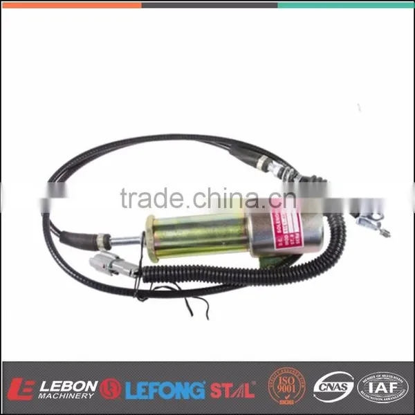 6742012310 4063712 Flat Plug Diesel Fuel Shut Off Solenoid Valves for Excavator Parts photo-2