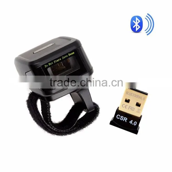 Hot Sale 1D Usb Wireless Mini Bluetooth Outdoor Ring Barcode Scanner Supplier's Choice photo-2