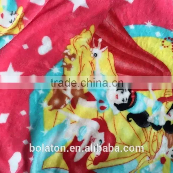 Hot Selling in Iraq Princess Design Flannel Velvet for Rug
