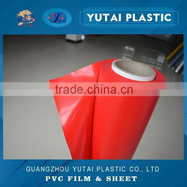 Red Color Opaque Pvc Sheet for Wall Decoration