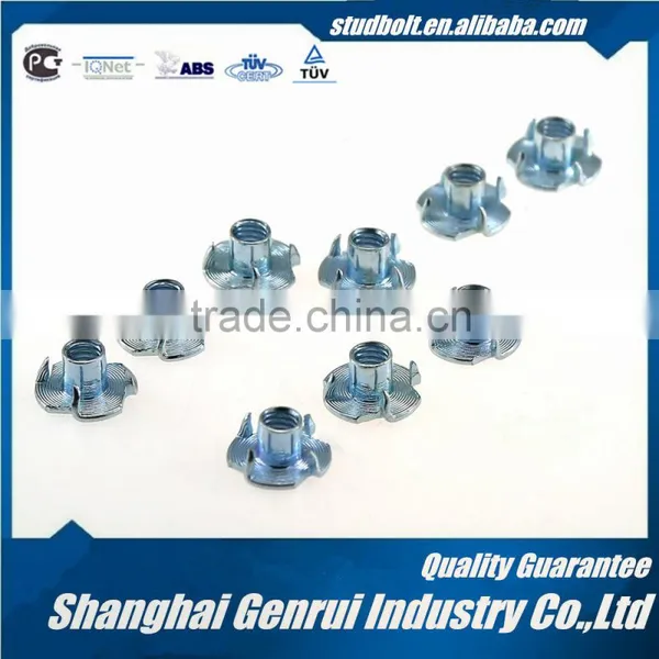 DIN1624 Tee Nut With 4 Prongs Screw Bolt T Nuts, Furniture Nut T-Nut, Tee Nuts