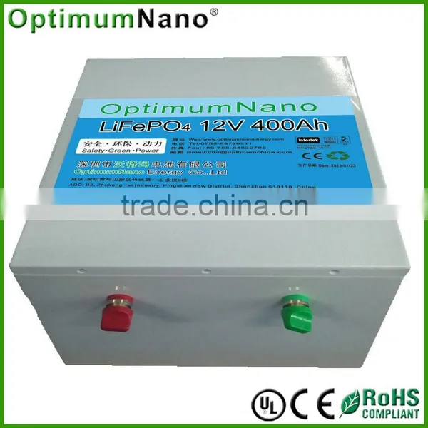 Rechargeable 12v 400ah Li-ion Battery for UPS