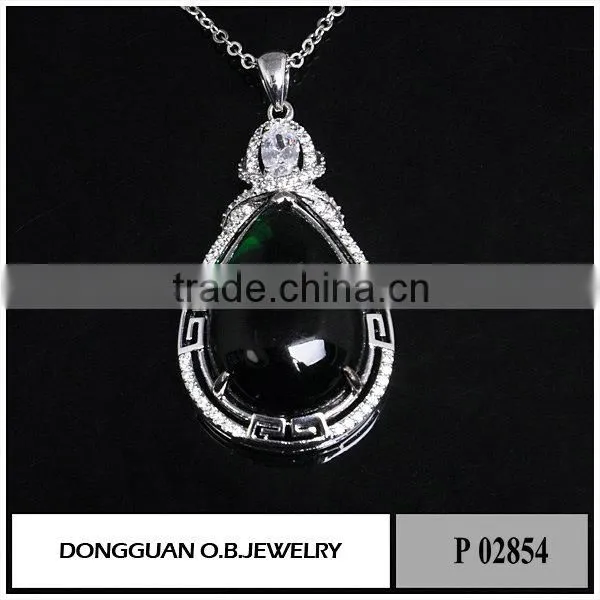 The Newest Brass Jade Pendant/factory Price Jewelry Pendant photo-3