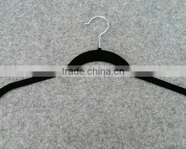 Flocking Flat Sturdy Underclothes Hanger With Notches photo-2
