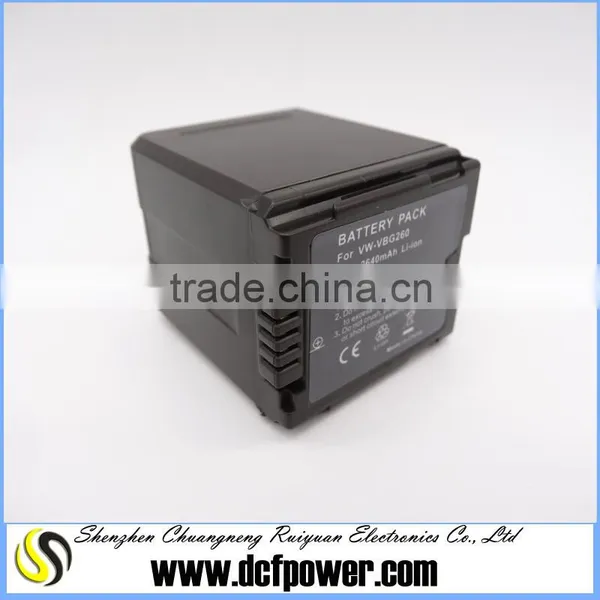 Factory price battery pack li-ion VW-VBG260 for PV-GS90 SDR-H18 SDR-H200 VDR-D310 VDR-D50 VBG260