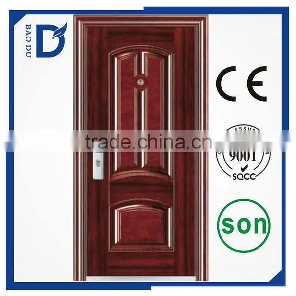 Cheap Front Steel Apartment Building Entrance Door photo-4