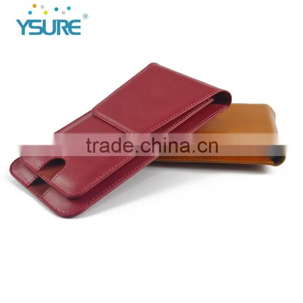 2016 Hot Sales New Style Double Pockets PU Leather Cases for Universal Mobile Phone photo-2