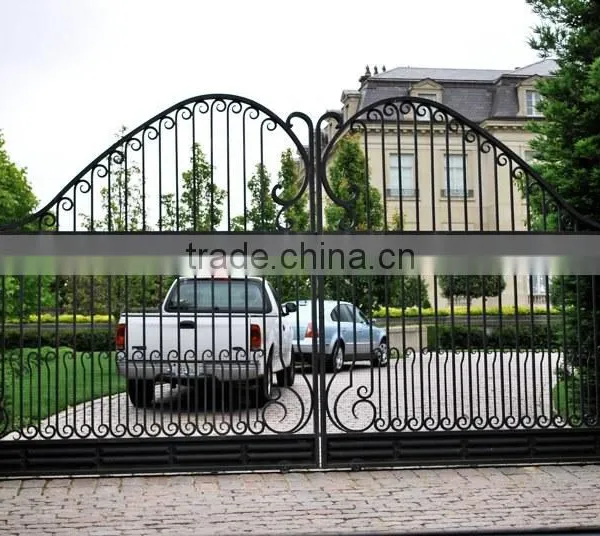 Wrought Iron Gate Designs for Schools, American Steel Door Entrance Steel Door Main Gate Design on Online Shopping photo-4