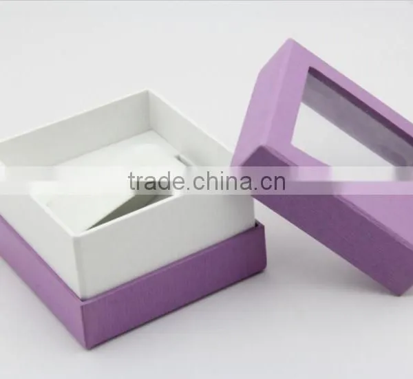 Handmade High Quality Watch Box With Pvc Clear Window photo-2