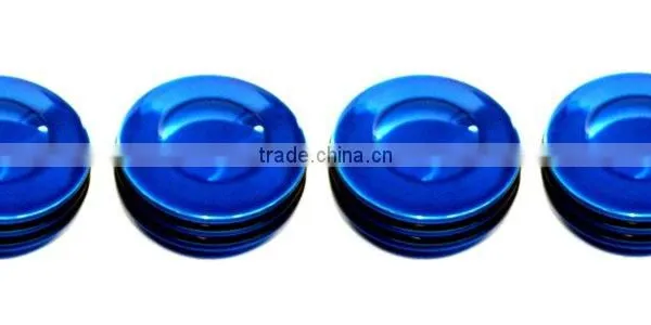All Sales Interior Dash Knobs (set of 4) AC+4wd Knob- O-ring Blue