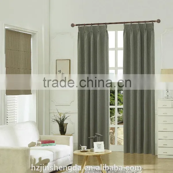 Foam Coated 4 Pass 100% Polyester Jacquard Weave Blackout Functional Curtain Fabric photo-2