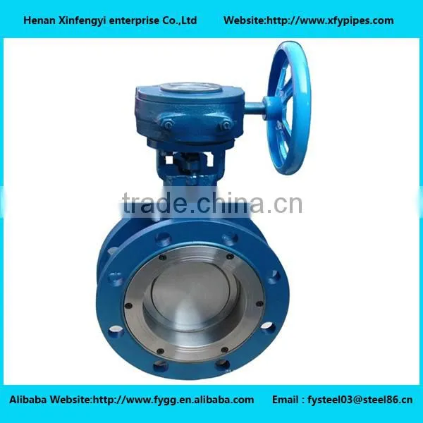 U Type Double Flange Price Butterfly Valve photo-3