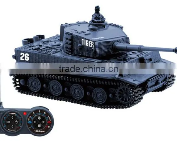 1:72 Simulation Tiger Radio Control RC Mini Tank Toy photo-5