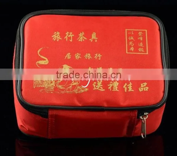 Hand Painted Chrysanthemum Flower Portable Travel Tea Set photo-2