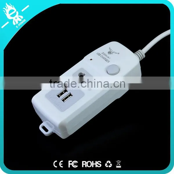 China 2016 New Arrival Extension Electric Switch Socket With 2 Usb Ports photo-3