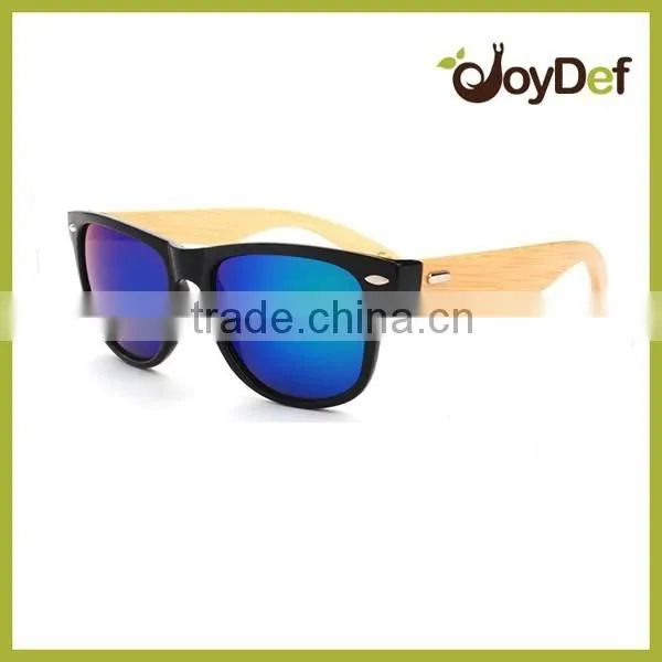 Newest Design Bamboo Sunglasses With PC Frame Wooden Sunglasses Spring Arms Small Order photo-3