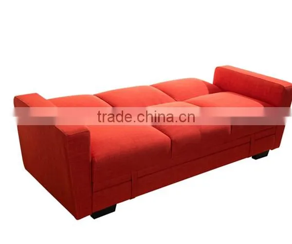 Factory Direct Modern Design High Quality Chesterfield Sofa Cum Bed/ Red Fabric Sofa Bed photo-4
