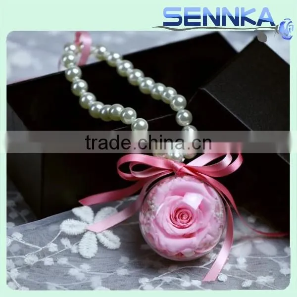 Luxury Handcraft Rose Car Hangings Preserved Fresh Rose