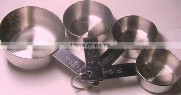 4 Pcs 60ml 80ml 125ml 250ml Stainless Steel Measuring Cup photo-3