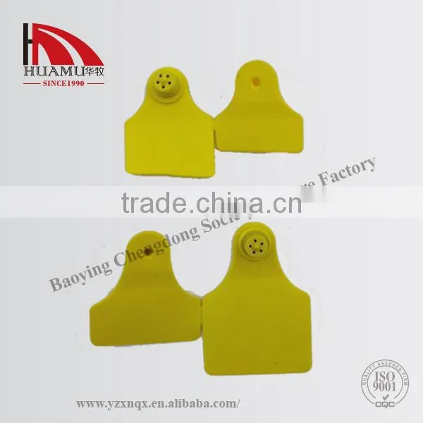 Sheep Ear Tag and Goat 57 *45 mm With Metal Pin Yellow Ear Tag photo-3