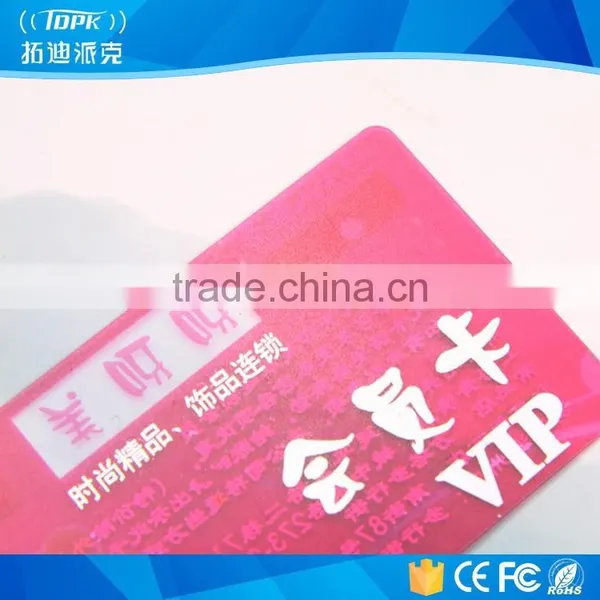 Plastic Business Cheap Clear Card With High Quality photo-2