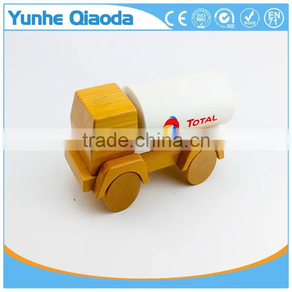 Wood Toys Oil Tank Toy for Kids,Education City Games Wooden Car Model Toy photo-5