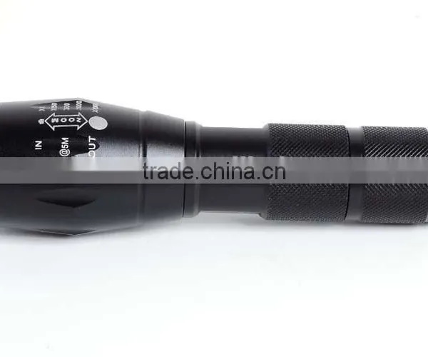 Aluminium Alloy XML-T6 Rechargeable Zoom Flashlight LED Torch Flashlight Tactical Flashlight photo-3