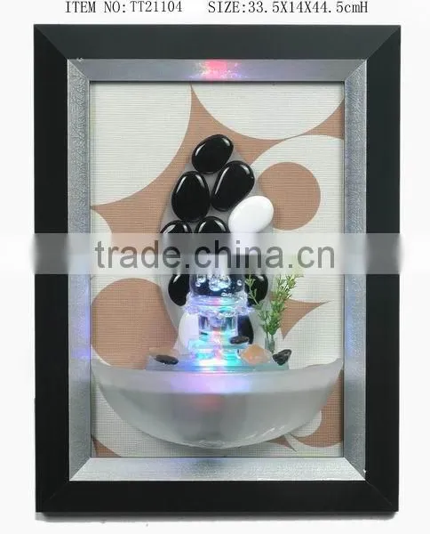 Wall-mounted Water Fountain With Led Light for Home Decoration photo-2