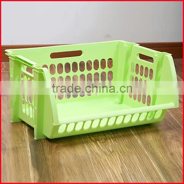 Plastic Single Stacking Stackers Storage Baskets Veg Rack Vegetable photo-2